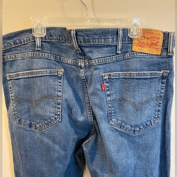 Levi’s 505 Straight Leg Denim Jeans Men’s 40x30 - Picture 4 of 4